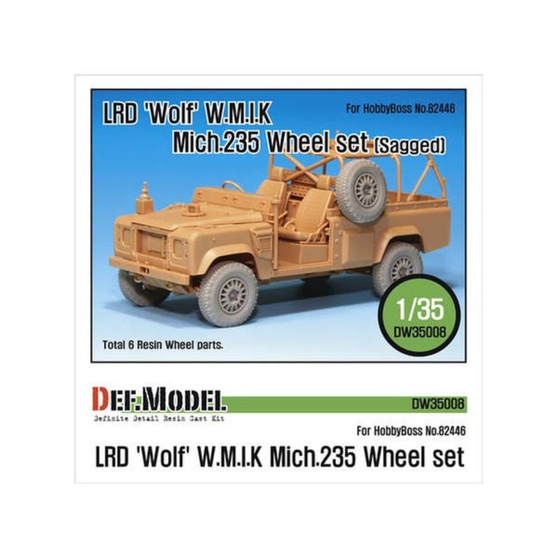 1/35 LRD Wolf WM1K Mich.235 Wheel Set Sagged (for Hobby Boss)