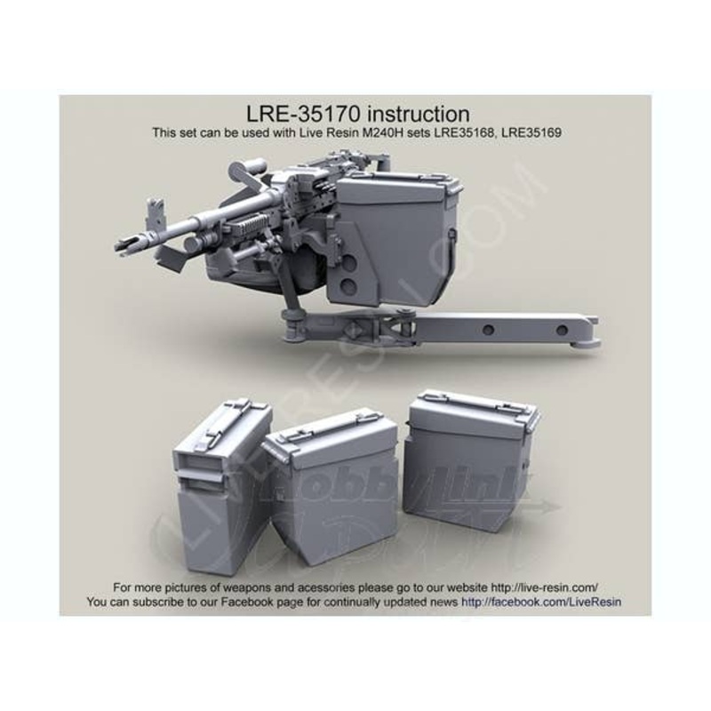 1/35 M240H Universal Spare Ammo Boxes