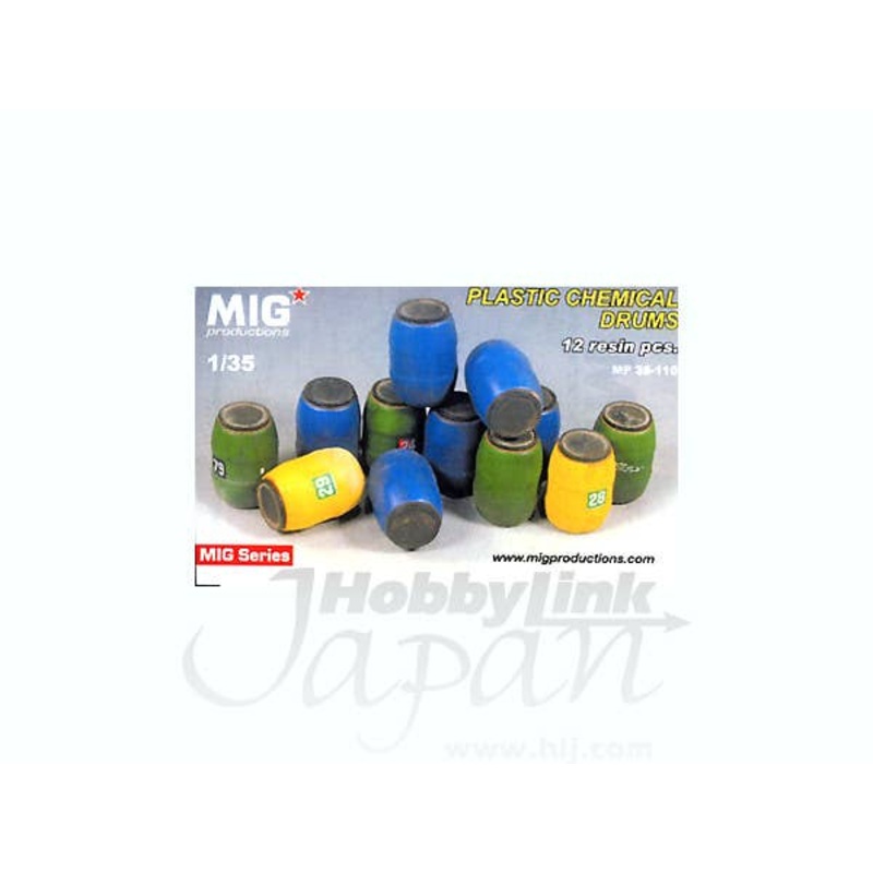1/35 Plastic Chemical Drums (12 pcs)