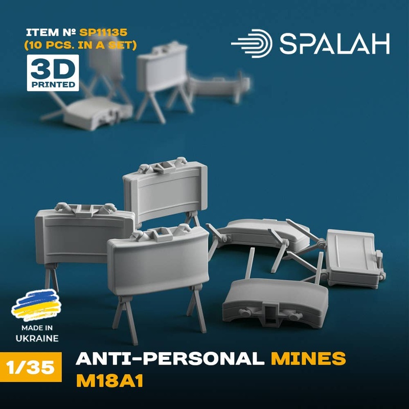 1/35 Set of scale models Anti-personnel mines M18A1 (10 pcs)