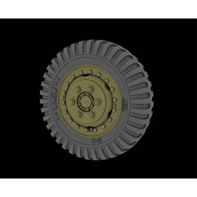 1/35 U.S. M3 Scout Car Tire Wheel (Goodyear)