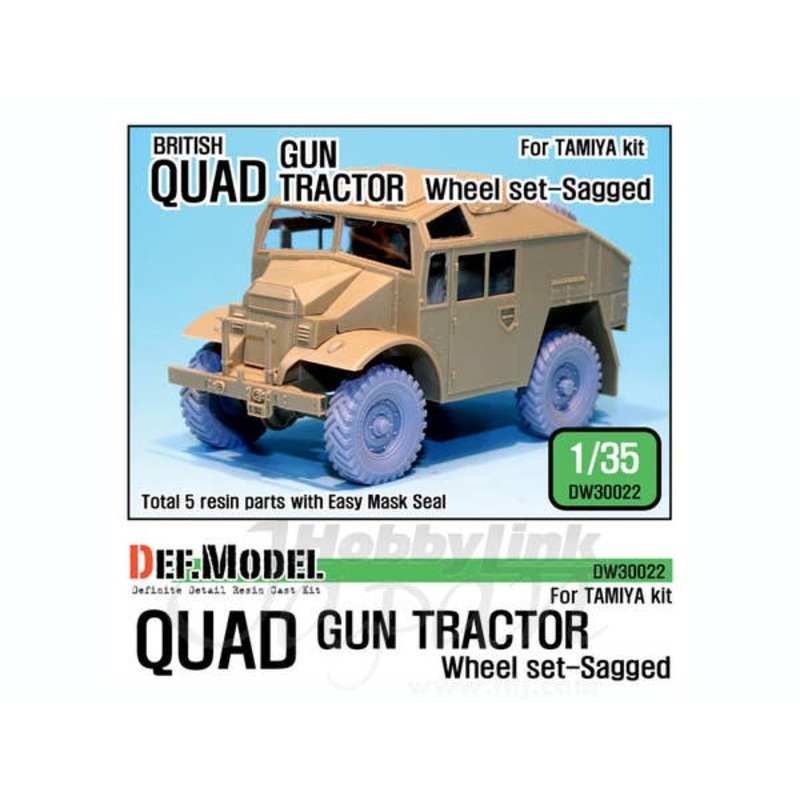 1/35 WW2 UK Quad Gun Truck Wheel Set (Tamiya)