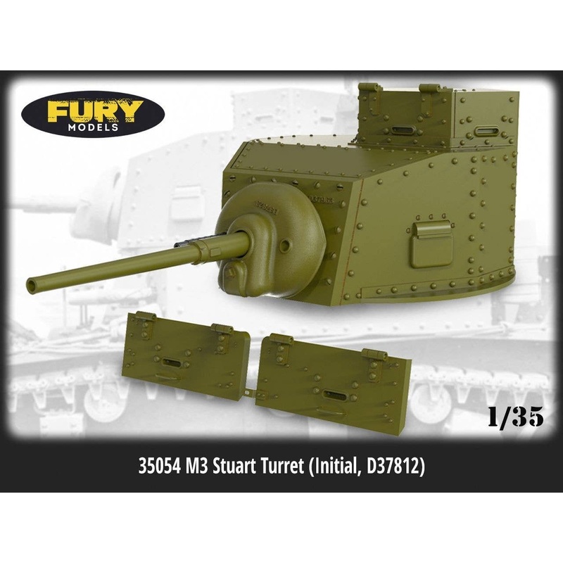 1/35 WWII US Army M3 Stuart Early Production Turret Set (for Tamiya)