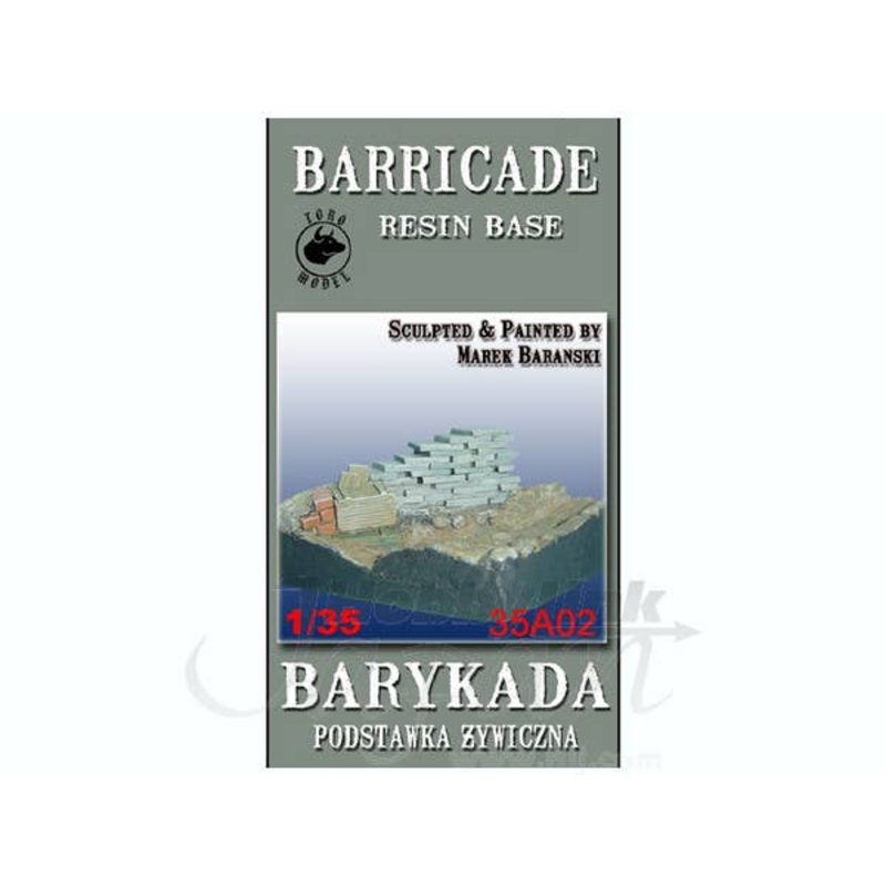 1/35 Barricade Resin Base