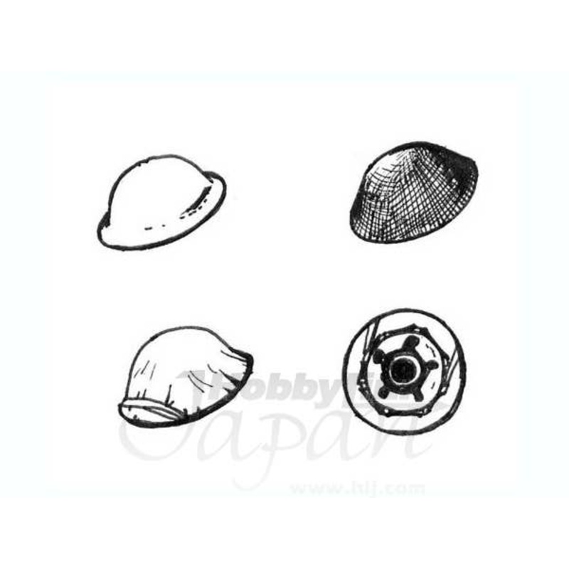 1/35 British WWII Desert Rats Helmets (6pcs)