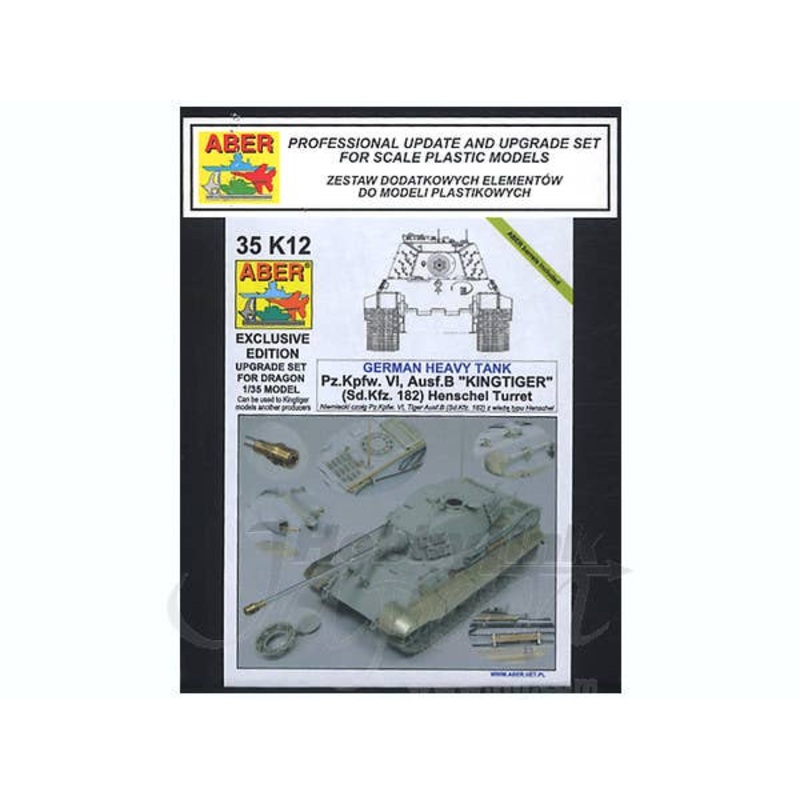 1/35 Pz.Kpfw.VI Ausf.B King Tiger (Sd.Kfz. 182) Henschel Turret Upgrade Set (for Dragon)