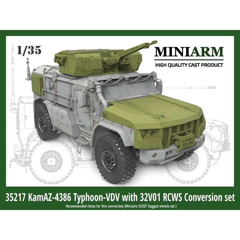 1/35 Russian Wheeled Armored Vehicle Typhoon VDV K-4386 32V01RCWS ver. Conversion Set (RPG)