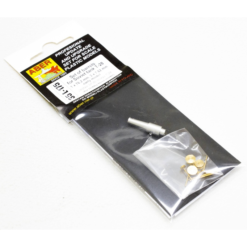 1/35 Set of Barrels for Soviet Tank T-28 (Early Model)