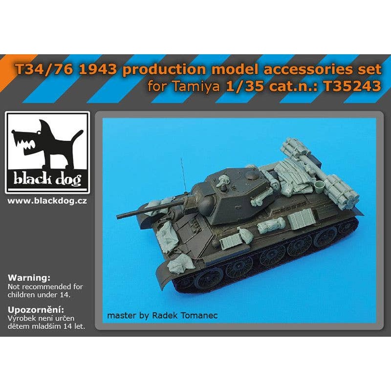 1/35 T34/76 1943 production model accessories set