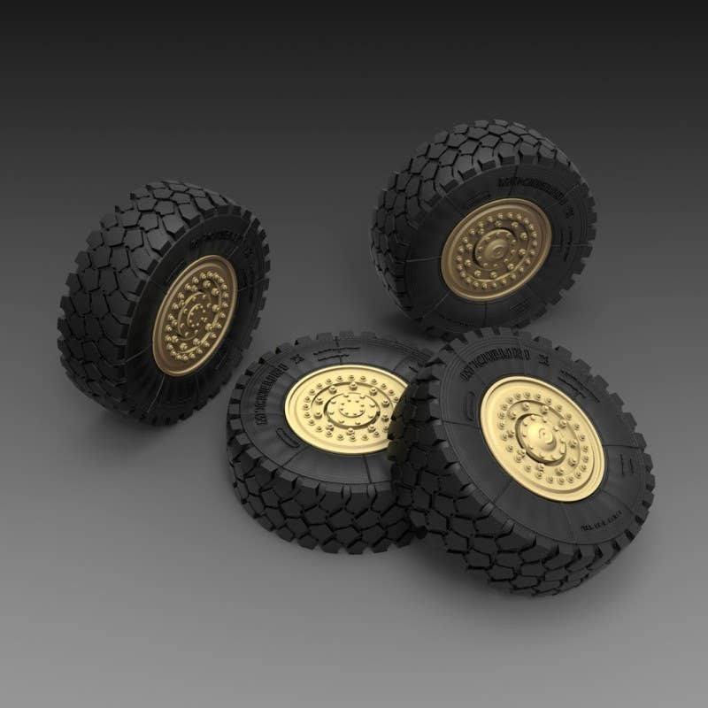 1/35 U.S. 4x4 MRAP sagged wheels