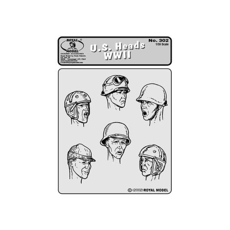 1/35 U.S. Heads WWII