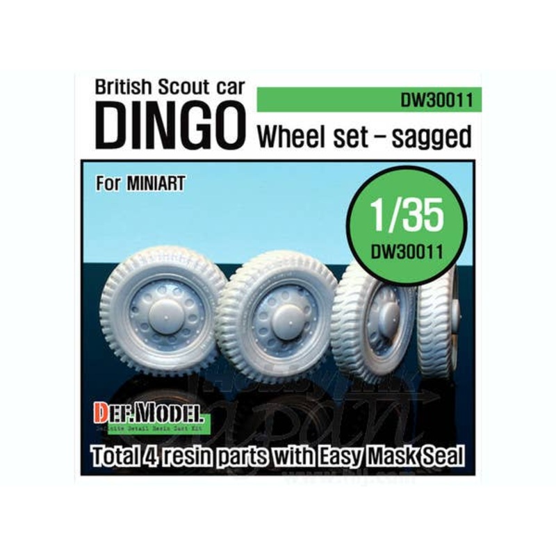 1/35 WW2 U.K. Dingo Wheel Set (Miniart)
