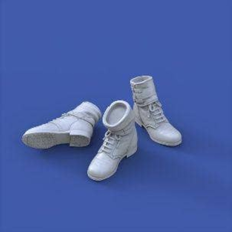 1/35 WWII German Infantry Ankle Boots with Leggings Assorted Set (12 pieces)