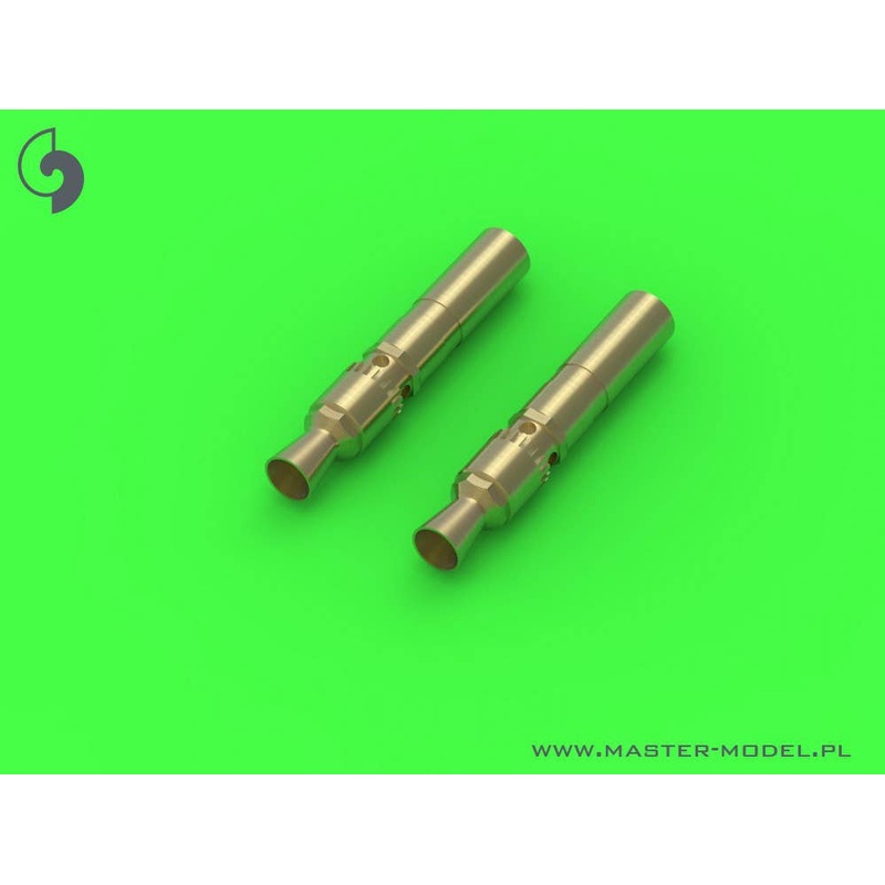 1/35 WWII German MG34 Machine Gun (7.92mm) Muzzle for Tank Turret (2 pieces)
