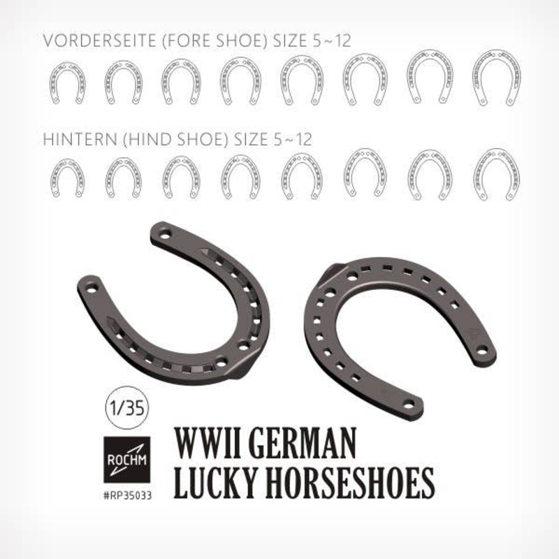 1/35 WWII Germany Lucky Horseshoe Set (16 pieces)
