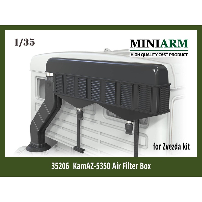1/35 WWII Russian Armed Forces KAMAZ-5350 Mustang Truck Air Filter Box (for Zvezda)