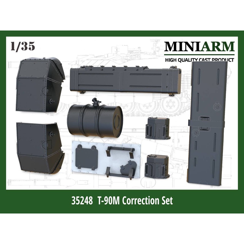 1/35 Modern Russia T-90M Main Battle Tank Update Set (for Tiger Model)