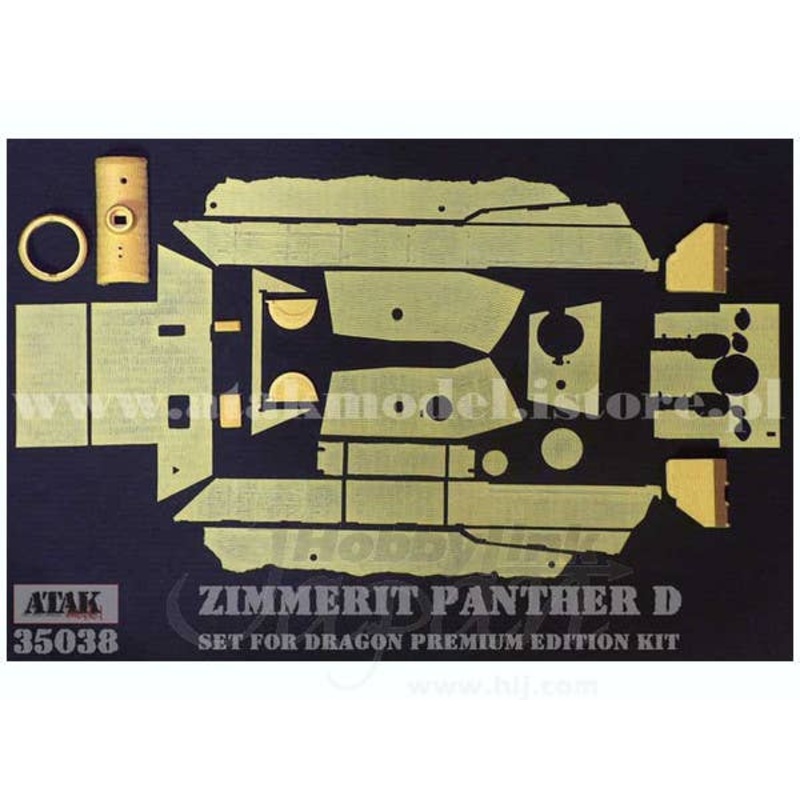 1/35 Panther D for Dragon Premium Edition Zimmerit Set