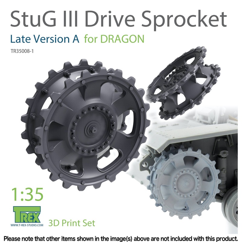 1/35 Starter Wheel Set for Sturmgeschutz III Late Model A For Dragon