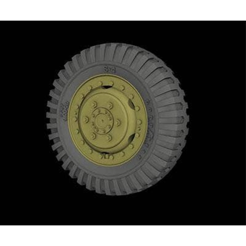 1/35 U.S. M8 Armored Vehicle Tire Wheel (Goodyear)