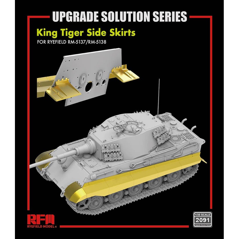 1/35 UPGRADE SET King Tiger Side Skirts for RFM5137 & RFM5138