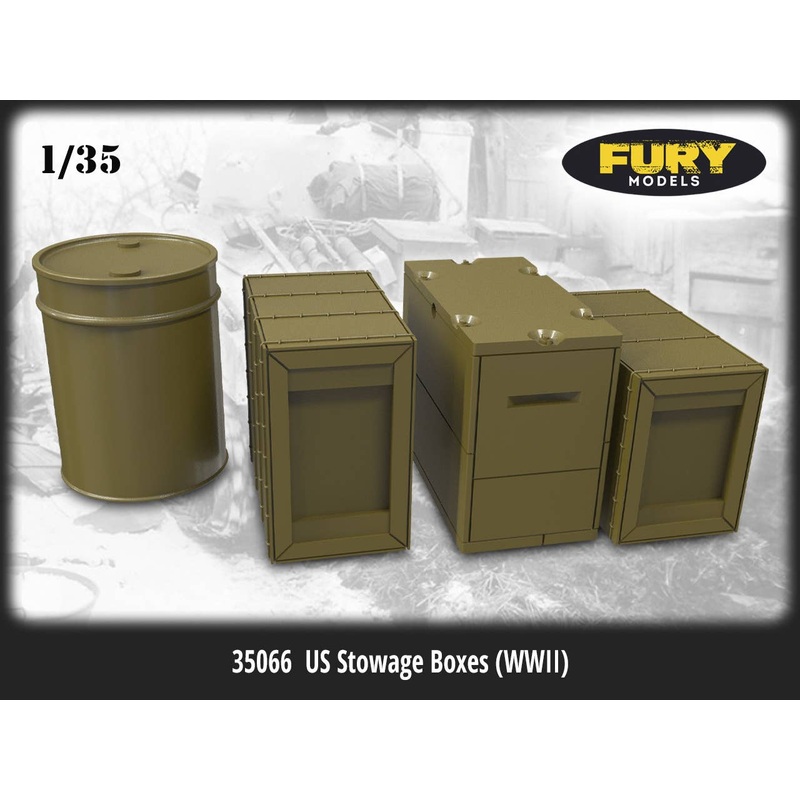 1/35 US Stowage Boxes (WWII) 8 pcs.