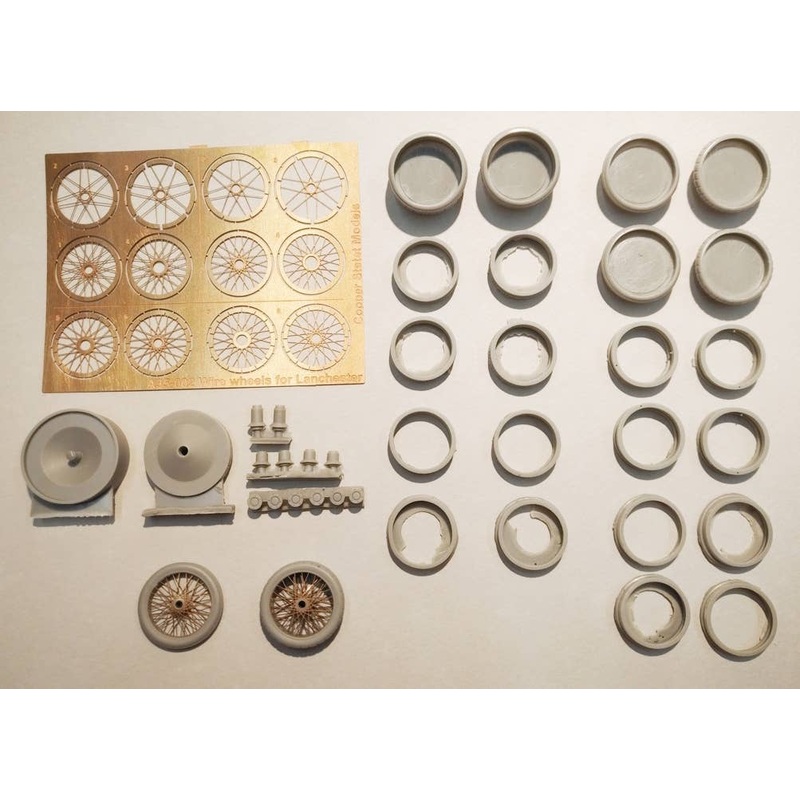 1/35 Wire Wheels for Lanchester AC (for Copper State Models)