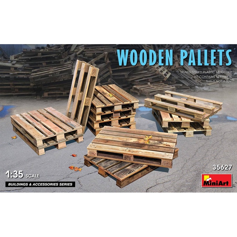 1/35 Wooden Pallets (12pcs)