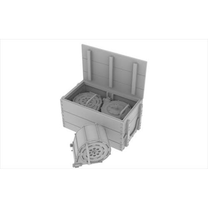 1/35 WWII Poland Polsten 20mm Anti-aircraft Gun Ammunition Box / Magazine Set