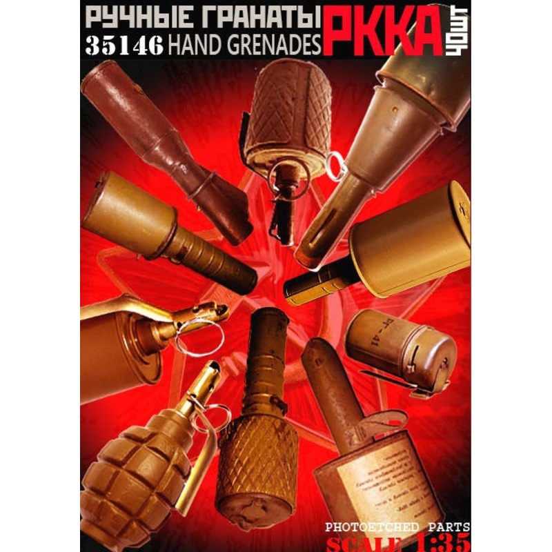 1/35 WWII Russia / Soviet Soviet Red Army RKKA Grenade Set