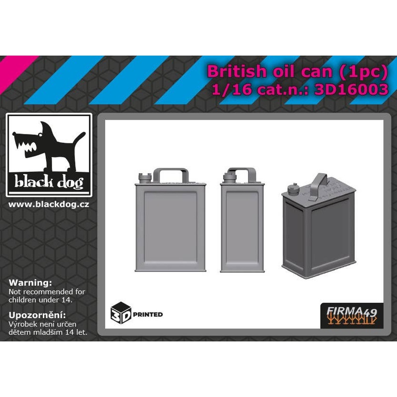 1/16 British oil can 1pcs