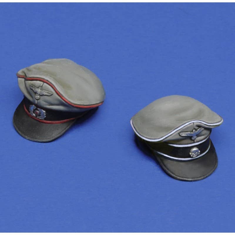 1/16 German tankers caps - WWII (2pcs)