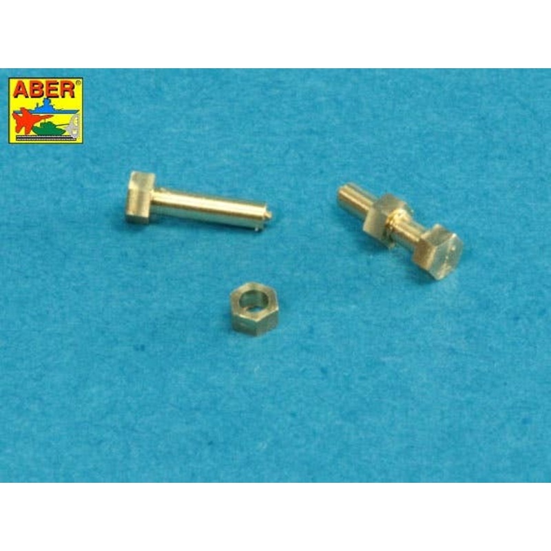 1/16 Turned imitation of Hexagonal bolts & nuts 1.6x4.0mm & 1.6mm nuts