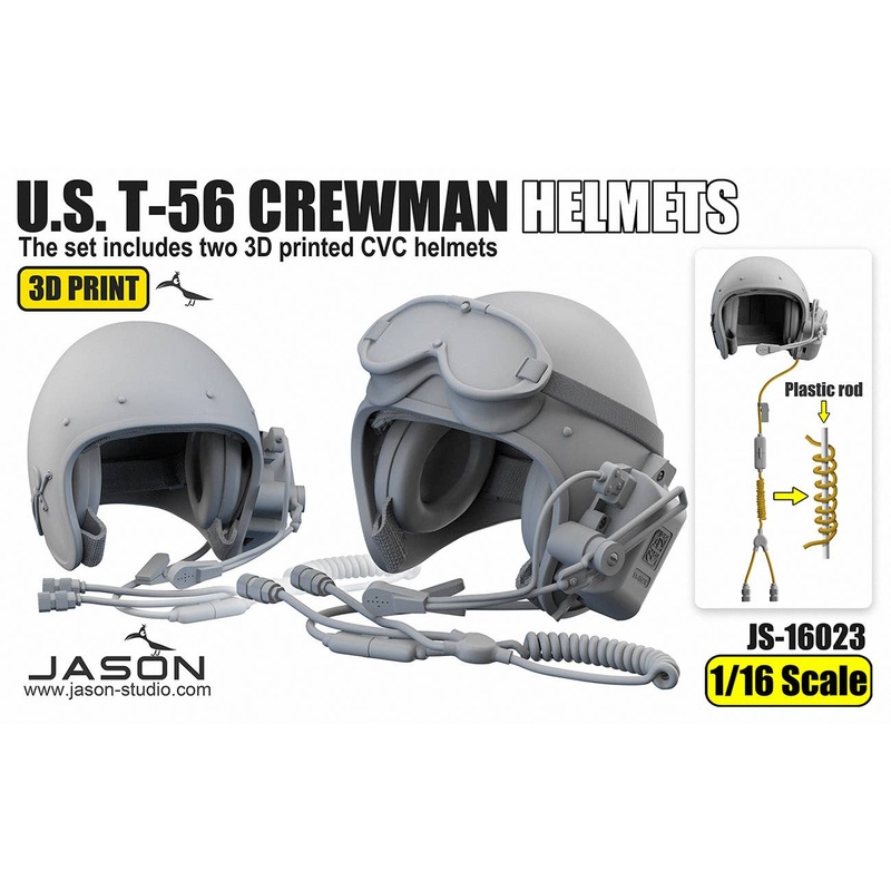 1/16 U.S. T-56 crewman helmets