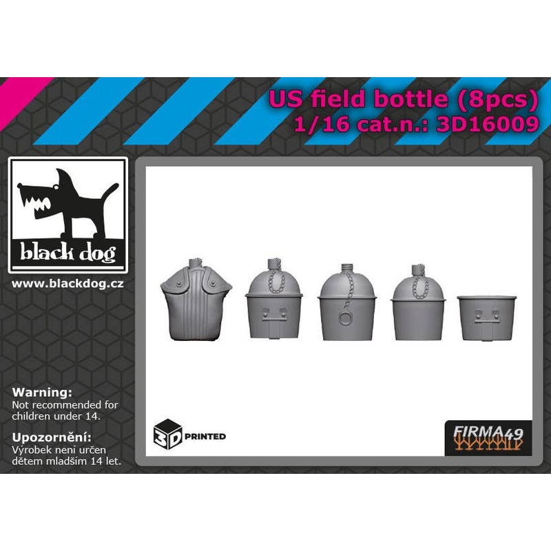 1/16 US field bottle 8pcs