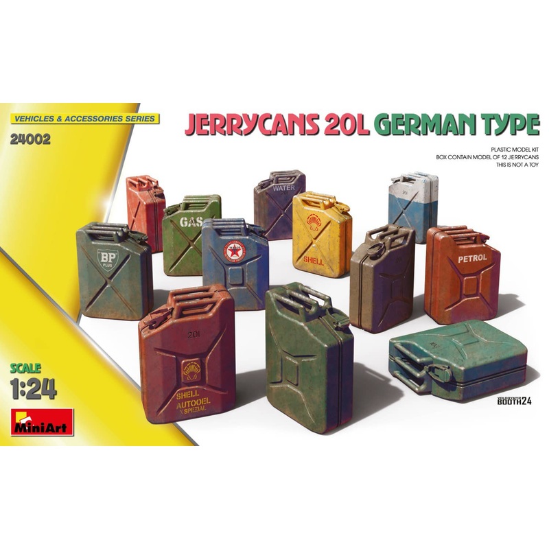 1/24 Jerry Cans 20L Germany Tyep