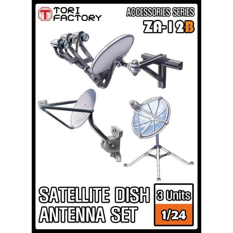 1/24 Satellite Broadcast Receiving Antenna 3pcs