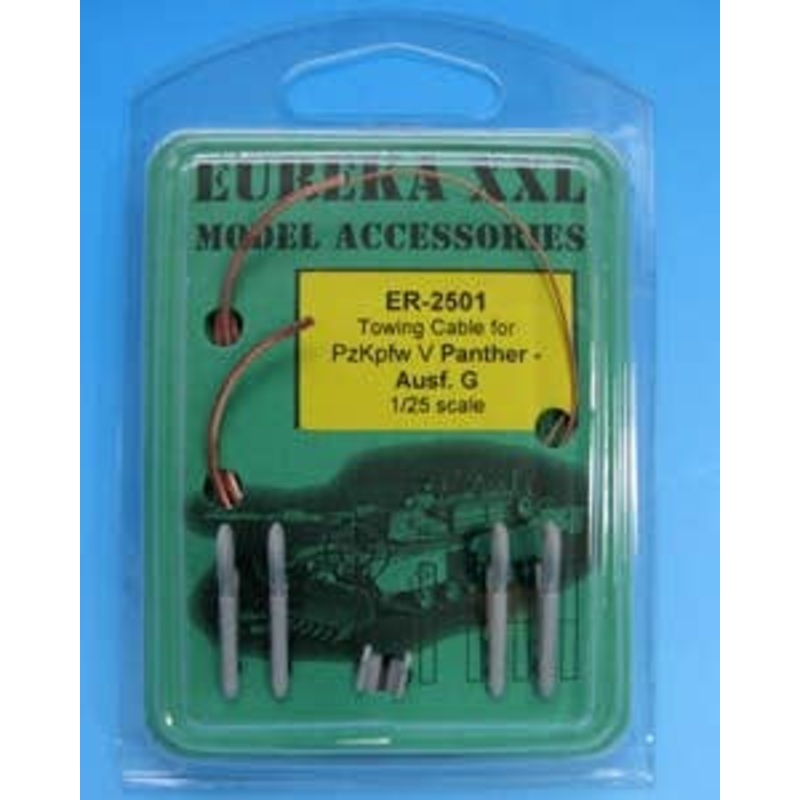 1/25 WWII German Panther G Type / Jagdpanther G1 Tow Cable Set