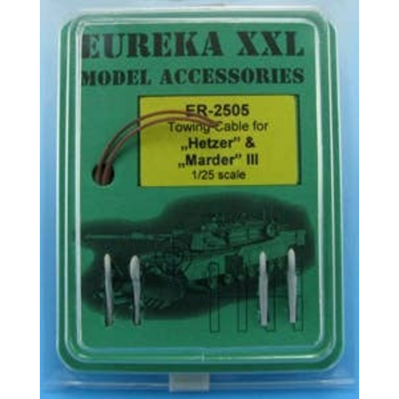 1/25 WWII Hetzer Tank Destroyer / Marder III Tow Cable Set for Other Derivatives