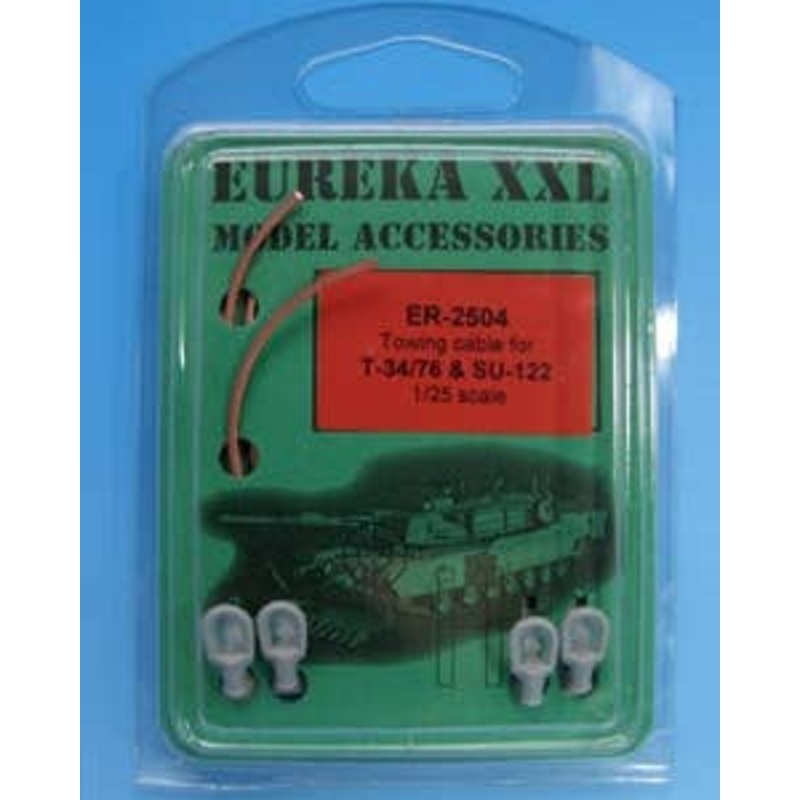 1/25 WWII So T-34 / 76 & SU-85 / 100/122 Tow Cable Set for Self-Propelled Artillery