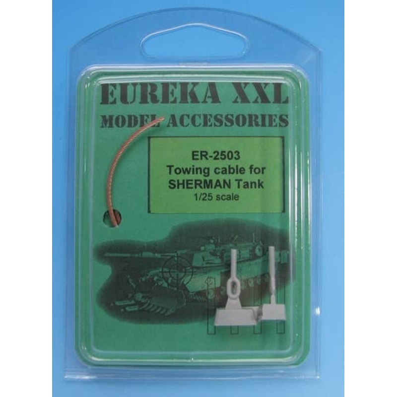 1/25 WWII US Army M4 Sherman Tank Tow Cable Set