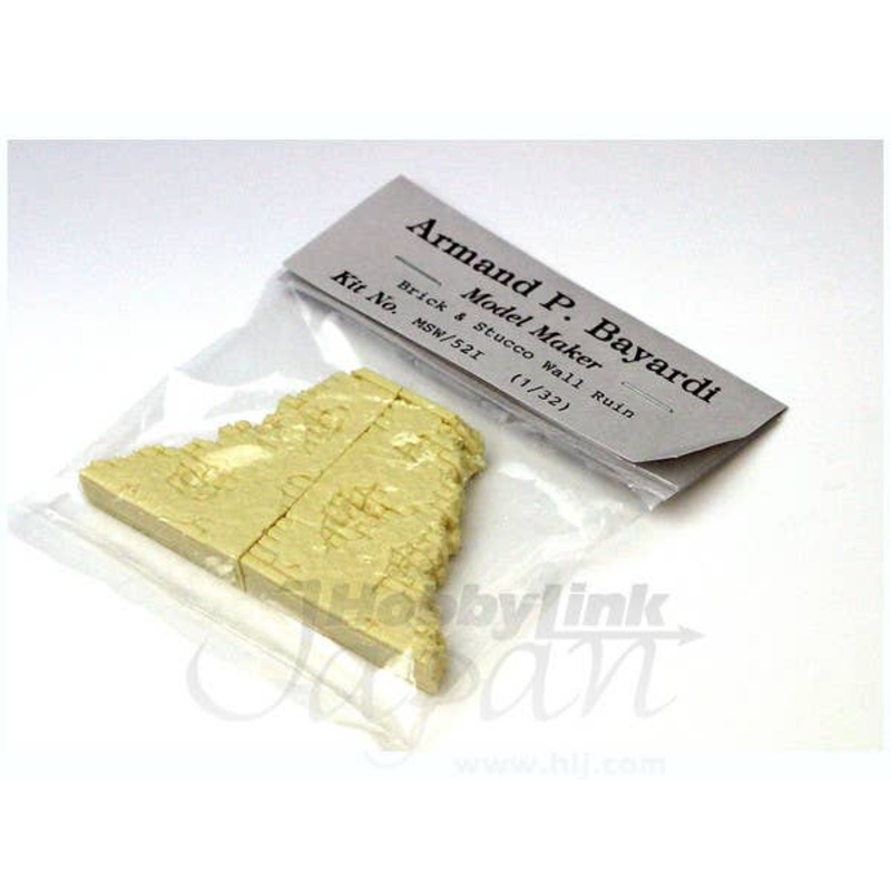 1/32 Brick & Stucco Wall Ruin
