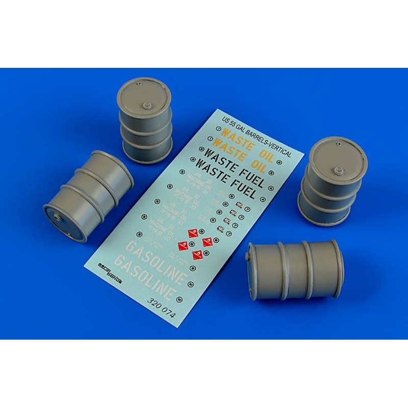 1/32 US 55 Gallon Barrels (Vertical Position)