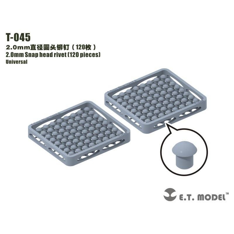 2.0mm Round Rivet (120pcs)