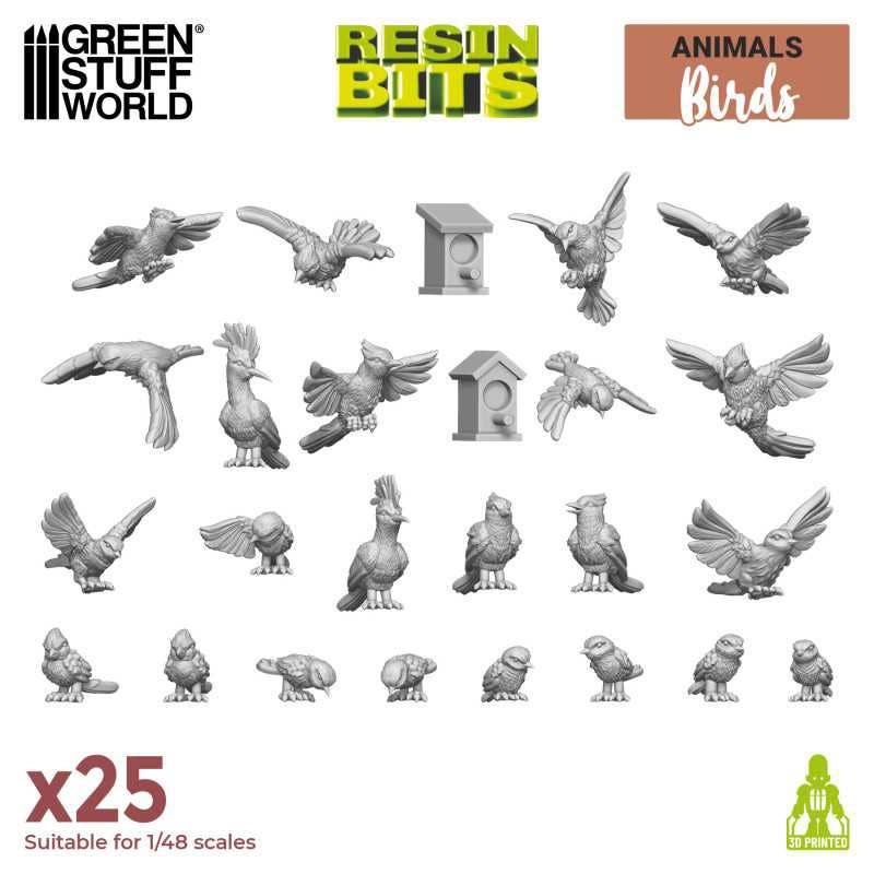 3D printed set - Wild birds