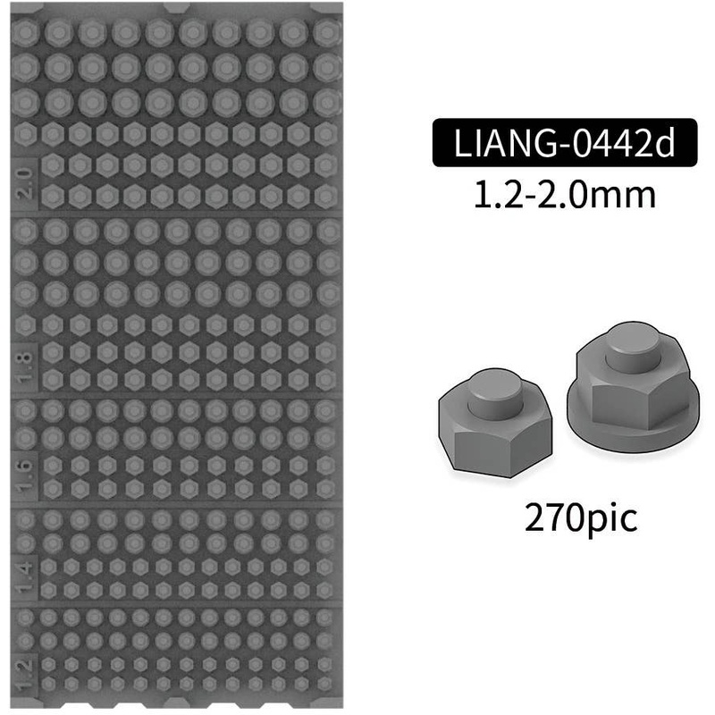 Model Nuts & Bolts D Set (1.2-2.0mm)