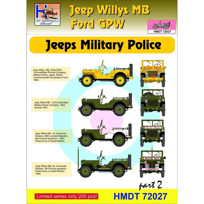 1/72 Jeep Willys MB/Ford GPW: Military Police, Pt.2