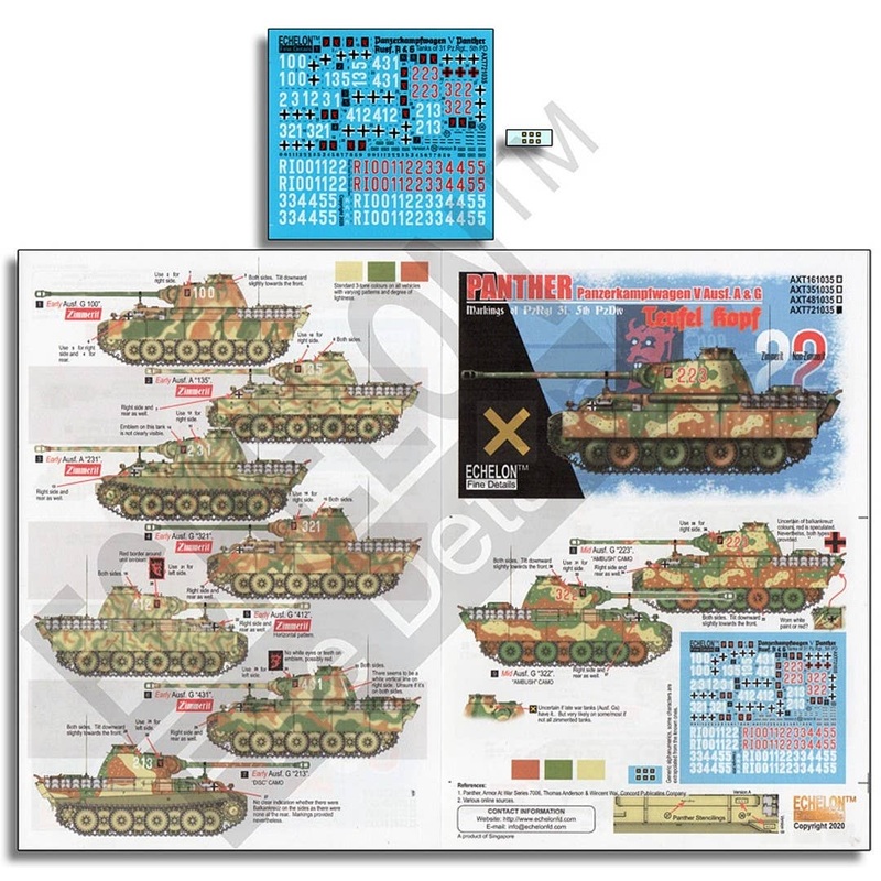 1/72 WWII 5th Panzer Division 31st Panzer Regiment Panther Tank
