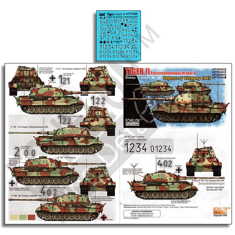 1/72 WWII German Tiger II Heavy Tank of the 507th Heavy Tank Battalion