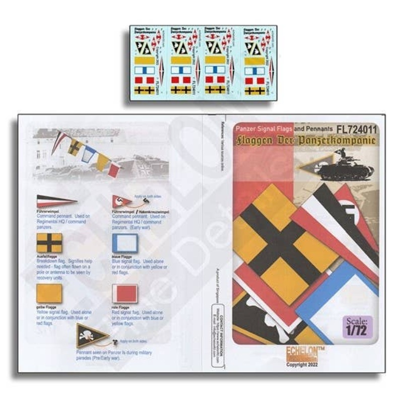 1/72 WWII Germany Tank Signal Flags and Pennants